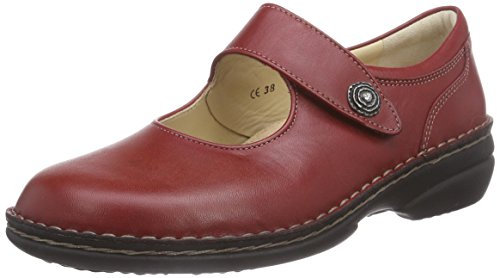 Finn Comfort Laval, Damen Mary Jane Schuhe, Rot (Campari Arena), 36 EU