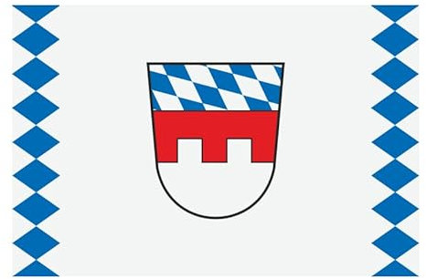 U24 Aufkleber Landkreis Landshut Flagge Fahne 8 x 5 cm Autoaufkleber Sticker
