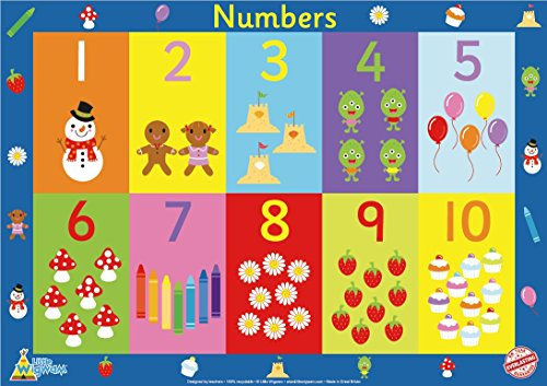 Little Wigwam Numbers No Tear Guarantee Educational Poster (60 x 42cm)