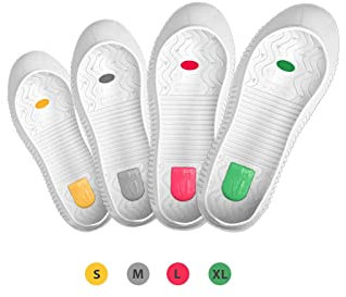 Tiger-Grip EASY GRIP Sicherheits-Überschuh, weiß, medium (37-40, grau), rutschfest