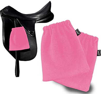 AIKO Steigbügelschoner Steigbügelschützer Steigbügelschutzhülle Steigbügelhülle, Fleece 1 Paar (Hellrosa)
