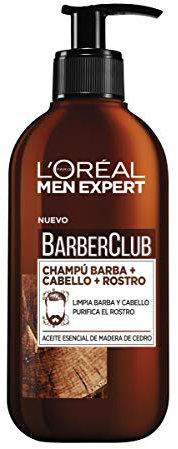 L'Oreal Paris Men Expert - Barber Club 3-in-1-Shampoo für Bart, Haare und Gesicht, 400 ml (2 Einheiten mit jeweils 200 ml)