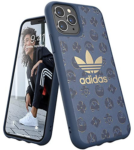 adidas Originals Compatible with iPhone 11 Pro Case, Graphic Print Protective Moulded Shibori Phone Cover - Tech Ink