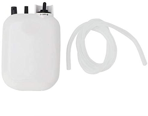 Luftpumpe für Angeln, Batteriebetriebene Tragbare Sauerstoffpumpe für Angeln im Freien, Zweistufig Einstellbar, für Aquarium Fischerbox, Fischerzubehör