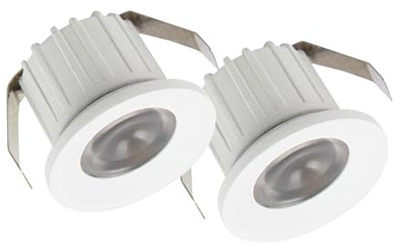 SIGMALED LIGHTING, MINI FOCO LED 3W, Dimmable, 300lumen, Luz Neutra 4000K, Spot empotrable redondo, 220V/240V, Driver NO NECESARIO, Ø35x25mm, 2 Focos