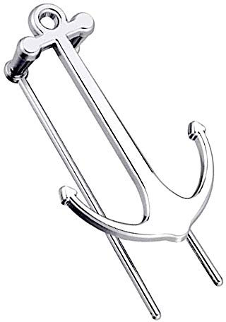 Anker Lesezeichen 1 PCS Kreative Lesezeichen, Metall Seitenhalter für Studenten Lehrer Abschluss Geschenke Schule Büro Bedarf (Silber)