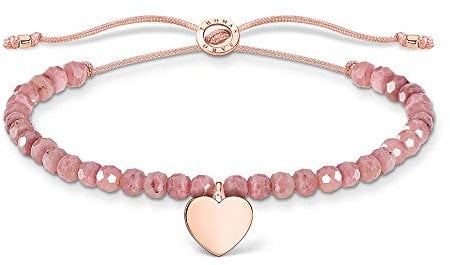 Thomas Sabo Armband rosa Perlen mit Herz vergoldetes Silber A1985-893-9-L20V