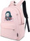 Roffatide Anime Demon Slayer Kamado Nezuko Rucksack für Mädchen Bedruckter Schulranzen Leichter Nylon-Tagesrucksack Pink