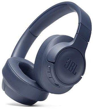 JBL Tune 760 BTNC Auriculares Over Ear inalámbricos con Bluetooth y cancelación de ruido activa, auriculares de diadema ligeros con batería de hasta 35 horas con BT, NC y cable extraíble, color azul