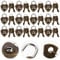 Angoily 12 Pièces Coeur Forme Cadenas avec Des Clés Vintage Antique Mini Cadenas Coeur Archaize Cadenas Cadeau pour Bijoux Boîtes De Rangement Journal Livre
