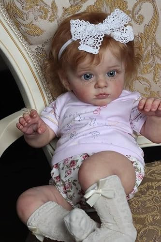 Zero pam Reborn Puppe Lebensecht 58 cm Silikon Baby Mädchen Babypuppe Wie Echtes Baby Puppen Mit Haaren Echt Aussehende Babypuppen