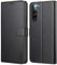 Ganbary Compatible with Sony Xperia 10 IV Case, Premium PU Leather Flip Case Wallet Phone Protector [Full Protection] [Card Slots] [Kickstand] Case for Sony Xperia 10 IV, Black