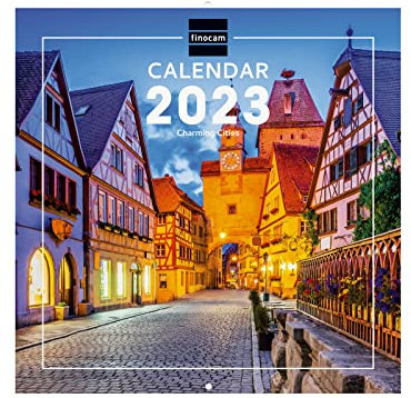 Finocam - Bebildeter Wandkalender 2023 International Januar 2023–Dezember (12 Monate) Charming, 781224923, Bebildeter 30X30 (300x300 mm)