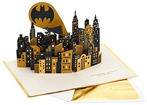 Hallmark Batman Pop Up Geburtstagskarte für Ihn (Epic Day) Signature Paper Wonder 3D Karte