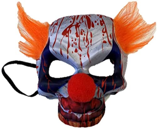 Rubie's S5311 Feste, Cartoon, Halbmaske Clown Verrückt blutig Erwachsene