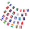 jojofuny 100 Länder Flagge Banner Nationalflagge String Fußball Flagge Doppellagiges Polyester Für Dekorationen