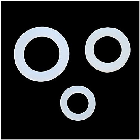 10 stücke 1/2 3/4 1 Silikondichtungen, Gartenwasseranschlüsse Dichtungsringe, Gartenschlauch Wasserhahn O-Ring Dichtungsringe (Size : 1/2'')