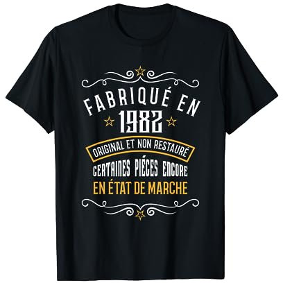 1982 - 40 ans anniversaire homme T-Shirt