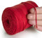 MeriWoolArt® Makramee Garn 2 mm x 250 m Baumwollkordel, recyceltes weiches Baumwollgarn für das Stricken von Pflanzenhängern, Schmuckherstellung, Häkeltaschen (Rot, 2mm)