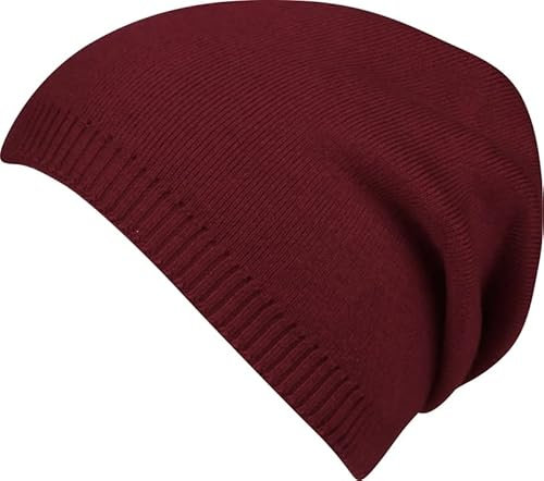 Capelli New York Damen Beanie mit Raffung - Burgundy