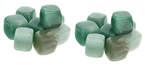 Gogogmee 2ensembles Pierres Décoratives Aventurine pour Aquarium De Galets Naturels pour Décoration De Jardin Et Aménagement Paysager