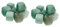 Gogogmee Lot De 2 Roches Daventurine Naturelles Concassées pour Aquarium