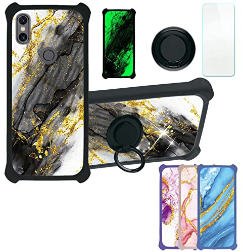 Aroepurt Funda para Xiaomi Mi Mix 3 5g Funda Compatible con Xiaomi Mi Mix 3 5g Case Carcasa [con 9H Dureza HD Protector Pantalla] PC + Silicona Soporte JSH-HDL