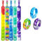 MUSELK Fidget Toy Braccialetti da 5 pezzi, Pop Bubble Fidget, set di giocattoli per bambini, giocattolo sensoriale per bambini, adulti con autismo