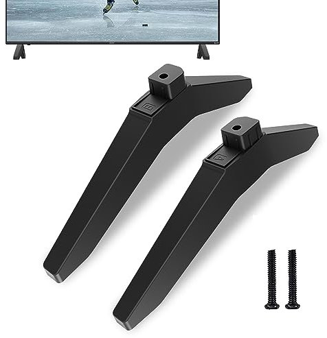 Varghesyla TV Stand Replacement Base for LG 43in UJ LJ Series TVs, Black Metal Floor Mount with Screws