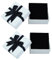 2Packung Weiß Schmuckkasten klein Schmuckbox Karton Schmuckschatulle Schmuckschachteln Aufbewahrung Geschenkbox Geschenkschachtel Mit Samt Schwammmatte für Armbänder Armreife Ring (9 * 9 * 4cm)