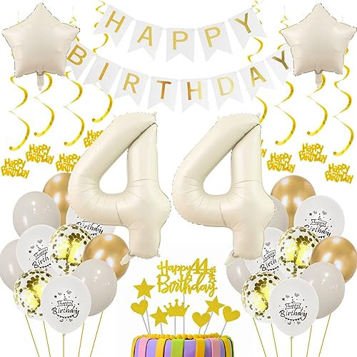 44 Geburtstag Deko Frauen 44. Geburtstagsdeko Beige Gold Ballon 44 Geburtstag Deko Männer Beige 44 Luftballon Geburtstagsdeko Frauen Mann 44 Jahr Geburtstagdeko Beige Luftballon 44. Geburtstag
