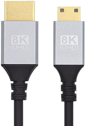 xiwai Ultra Mince Mini HDMI 2.1 Câble HDTV 0.5 m Câble HDMI Hyper Mince 2.0 8K 4K Type-A à Type-C pour Caméra HDTV