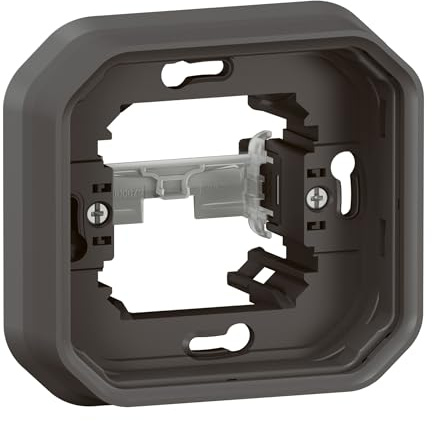 LEGRAND, Plexo New Feuchtraum-Unterputz-Tragrahmen, mit Spreizkralle, Farbe: Anthrazit, 069609L