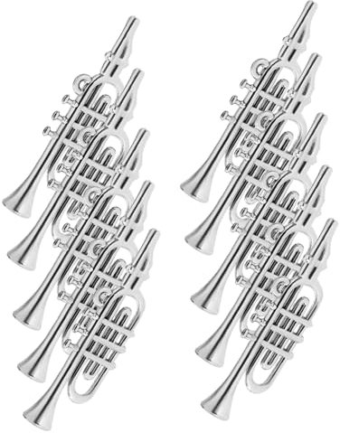 TOYANDONA 20St Mini-Musikinstrumentenmodell weihnachtsdeko Musical Instruments Weihnachtsminiaturinstrumente Musik-Weihnachtsschmuck Golddekor Weihnachts-Mini-Instrumente Mini-Hauszubehör