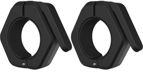 2 Pcs Barbell Clips – Olympic Barbell Clips & Barbell Clamps for 2 Bars, Quick Release Locking Collars for Weightlifting, Dumbbells, Strength Training & Gym Workouts, weight bar collars