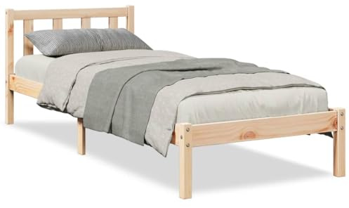 vidaXL Massivholzbett Extra Lang ohne Matratze 80x220 Kiefernholz