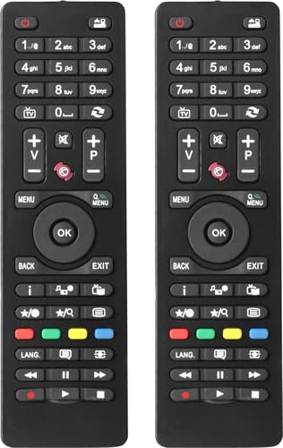 2er-Pack RC4875 Universal Ersatz Fernbedienung Kompatibel mit Telefunken TV RC4870