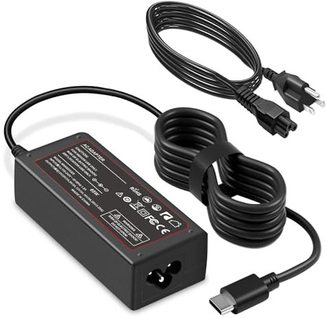 65W USB-C Charger Cable for NOCO UltraSafe Portable Jump Starter Compatible with NOCO Boost X GBX45 GBX55 GBX75 GBX155 Power Adapter Cord