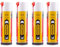 4 Stück Innotec Silikonspray PE100 - Schmiermittel schmiert, pflegt und schützt langanhaltend Gummi-, Kunststoff-, Holz- und Metallteile - Servicespray - Beseitigt Knarr- und Quietschgeräusche - PE100