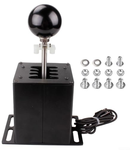 Palanca de cambios H con diseño robusto para los populares modelos de carreras de Logitech que mejora tu experiencia de juego (7 velocidades + R-HB039)