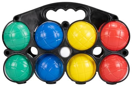 Boccia Kugeln Spiel für Kinder und Erwachsene mit 8 Kugeln und Tragenetz Strand Garten Camping - 3014