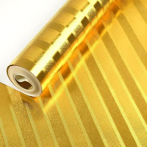 LWLFC Vliestapete Goldene Streifen Tapete Wohnzimmer Vliestapeten Tv Sofa Hintergrund Tapete Flur Muster Wall Paper Büro Tapeten Schlafzimmer 3D Moderne Mode