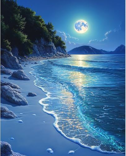 MBYAUYN Diamond Painting, Diamond Painting Erwachsene Landscape, DIY Diamant Painting Bilder, Geeignet Als Geschenk Home Wall art Deko 30x40cm