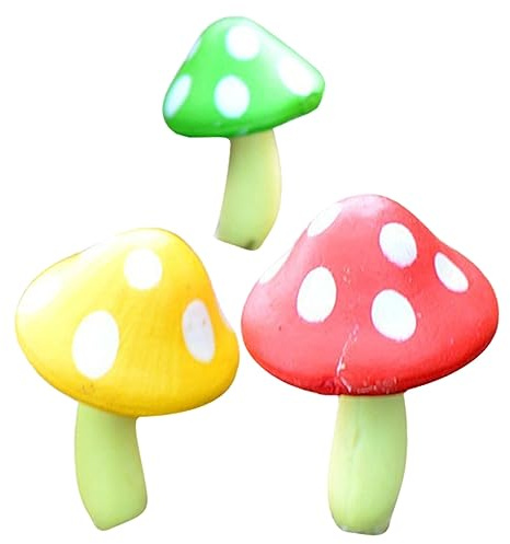 HEMOTON 3pièces Faux Réalistes Petits pour Décorations De Jardin Miniature Figurines De Plein Air