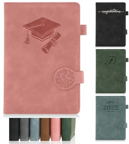 ENOMY Notizbuch Personalisiert mit Logo/Name/Bild A5 Notizheft mit Namen Notizbuch Leder a5 Hardcover für Business Büro und Uni 200 Pages