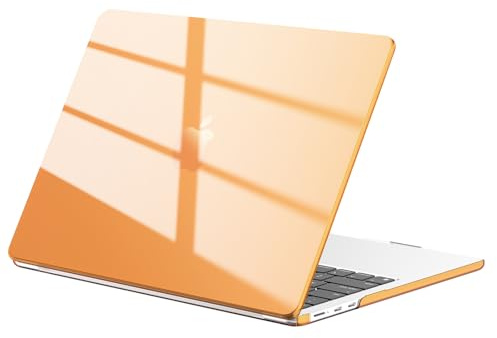 EooCoo für MacBook Air M5 13 Zoll Hülle M4 M3 M2 2026-2022 Cosmic Orange | Transparente Dünne Hartschale Schutzhülle Kompatibel mit MacBook Air 13,6 Laptop Snap-on Cover, Einfach Anzubringen