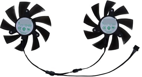 LIZHAOZ 2 Pezzi/Set, PLA09215B12H, GA92S2H, dissipatore GPU, Ventola di Raffreddamento Video, per Nvidia per Laptop per Chip per RTX 3070M 8G, per JIESHUO per Notebook RTX3070M(GA92S2H)