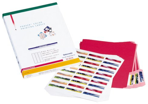 Xerox Farbdruck-Etiketten, 30 Stück, 21,6 x 27,9 cm, 100 Blatt/Box (016-1812-00)