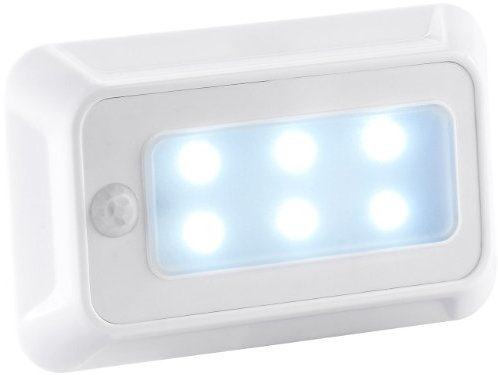 Lunartec Schranklicht: LED-Nachtlicht mit Bewegungs- & Dämmerungs-Sensor, Batteriebetrieb (Bewegungsmelder mit Batterie, LED Nachtlicht Batterie, Dämmerungssensor batteriebetrieben)