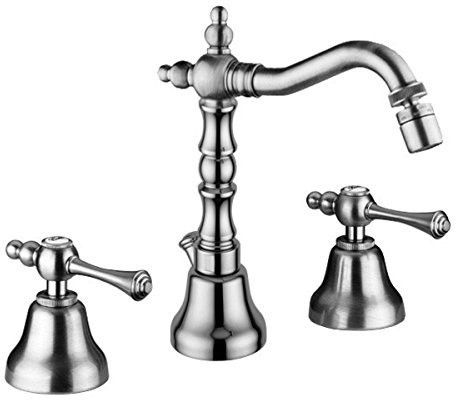 Casa Padrino Luxury Bath Accessories - Art Nouveau Retro Three-Hole Bidet Mixer Chrome Series Milano - Made in Italy